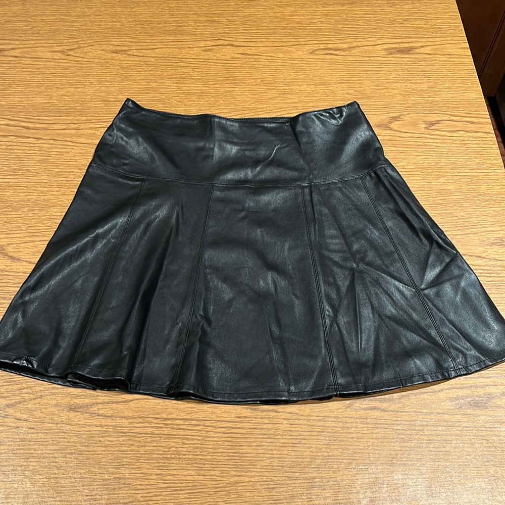 Ann Taylor Faux Leather Skirt